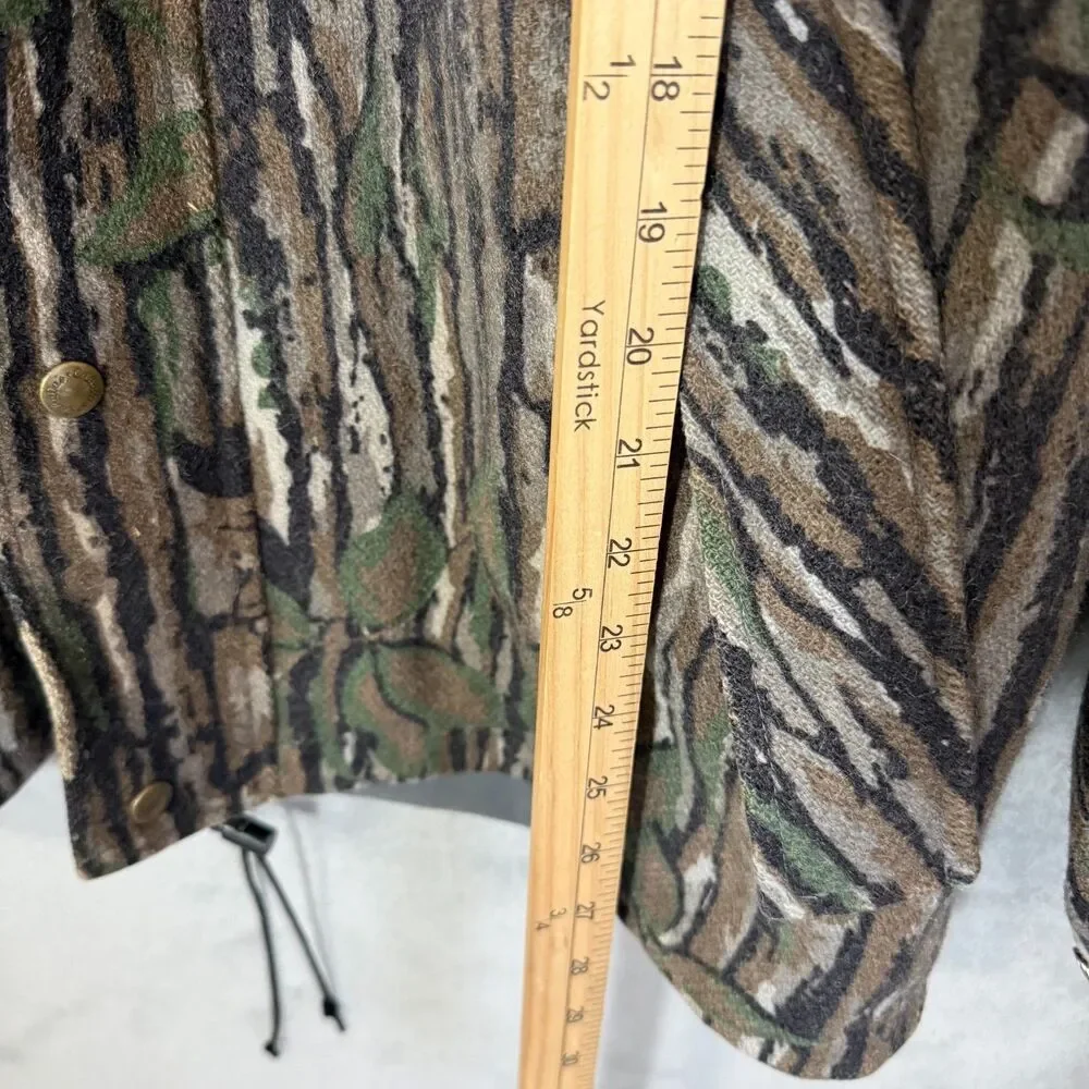 Vintage Cabela's GORE-TEX Realtree Trebark Camo Hunting Field Jacket Sz M READ